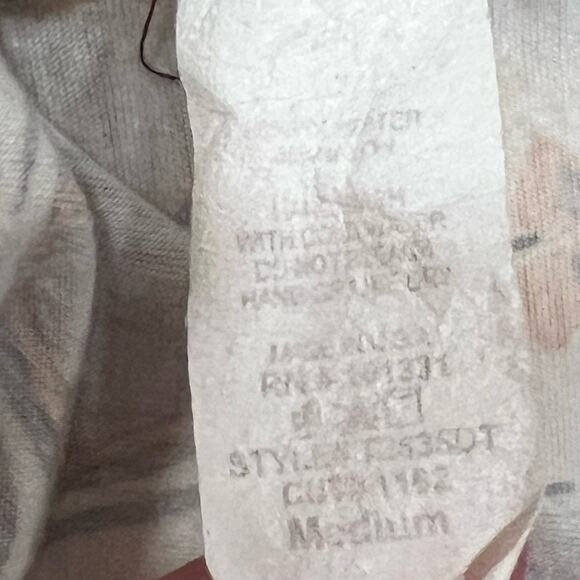 Vintage Y2K Strapless Tube Top Charlotte Russe Sz Medium 70s Print Braided Belt - Picture 7 of 7